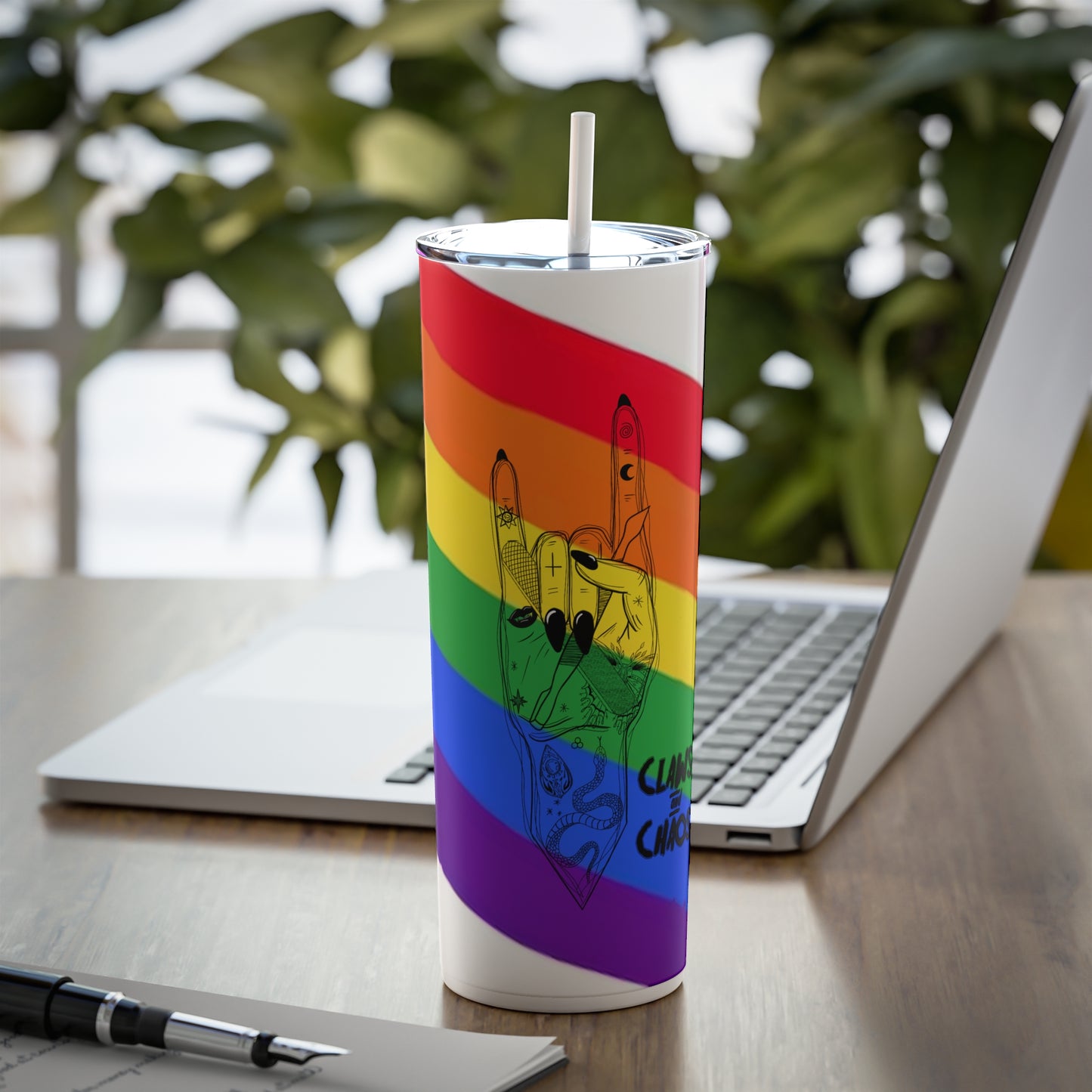 Claws and Chaos Pride Tumbler