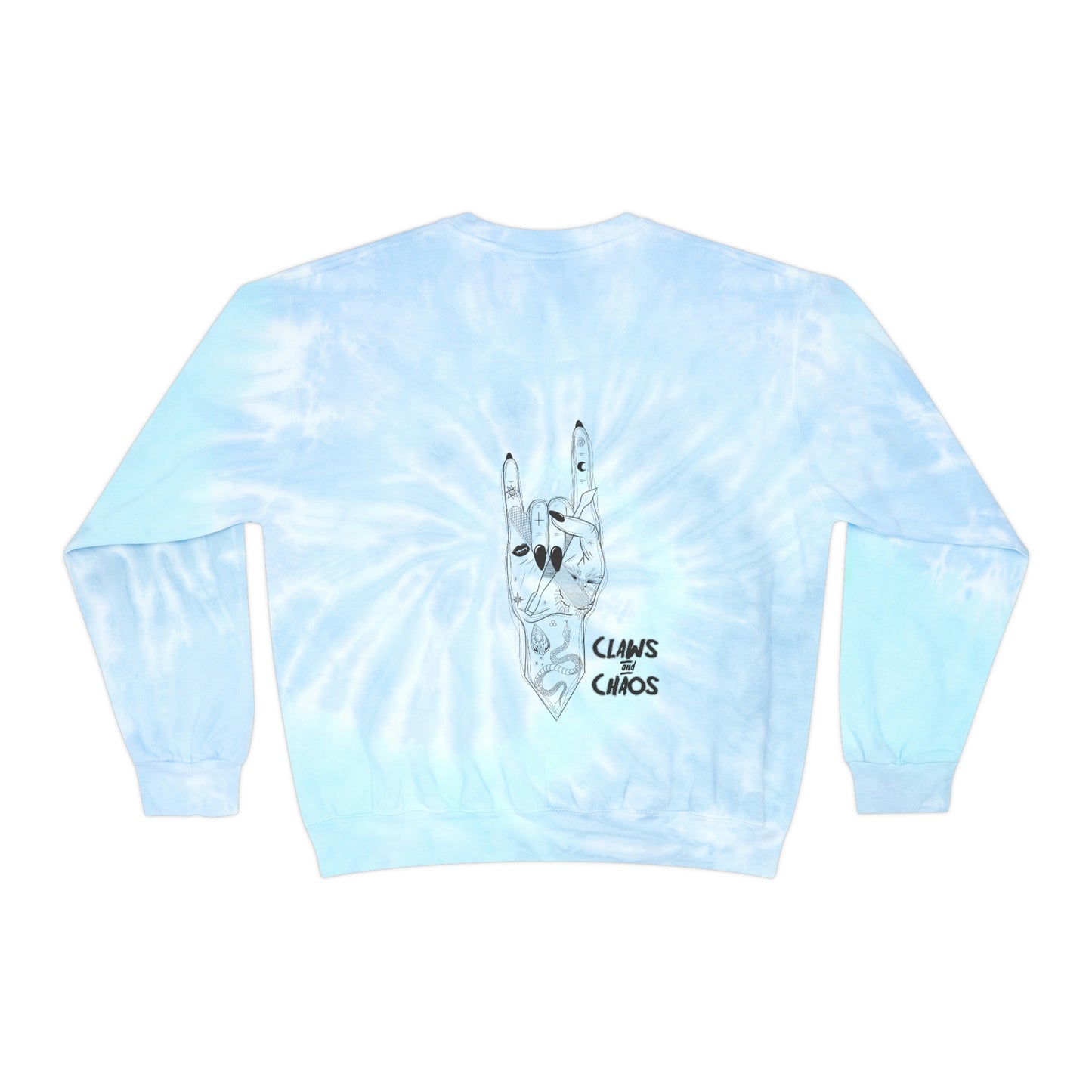 Tie-Dye Claws and Chaos Sweatshirt