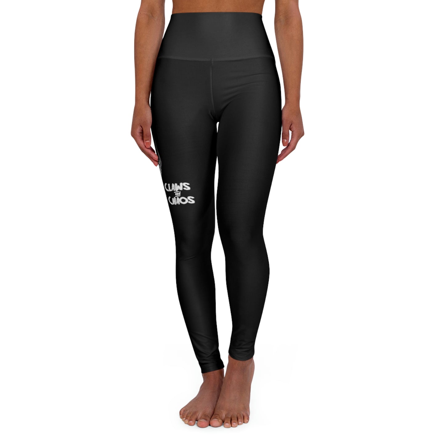 High Waisted Claws & Chaos Yoga Leggings