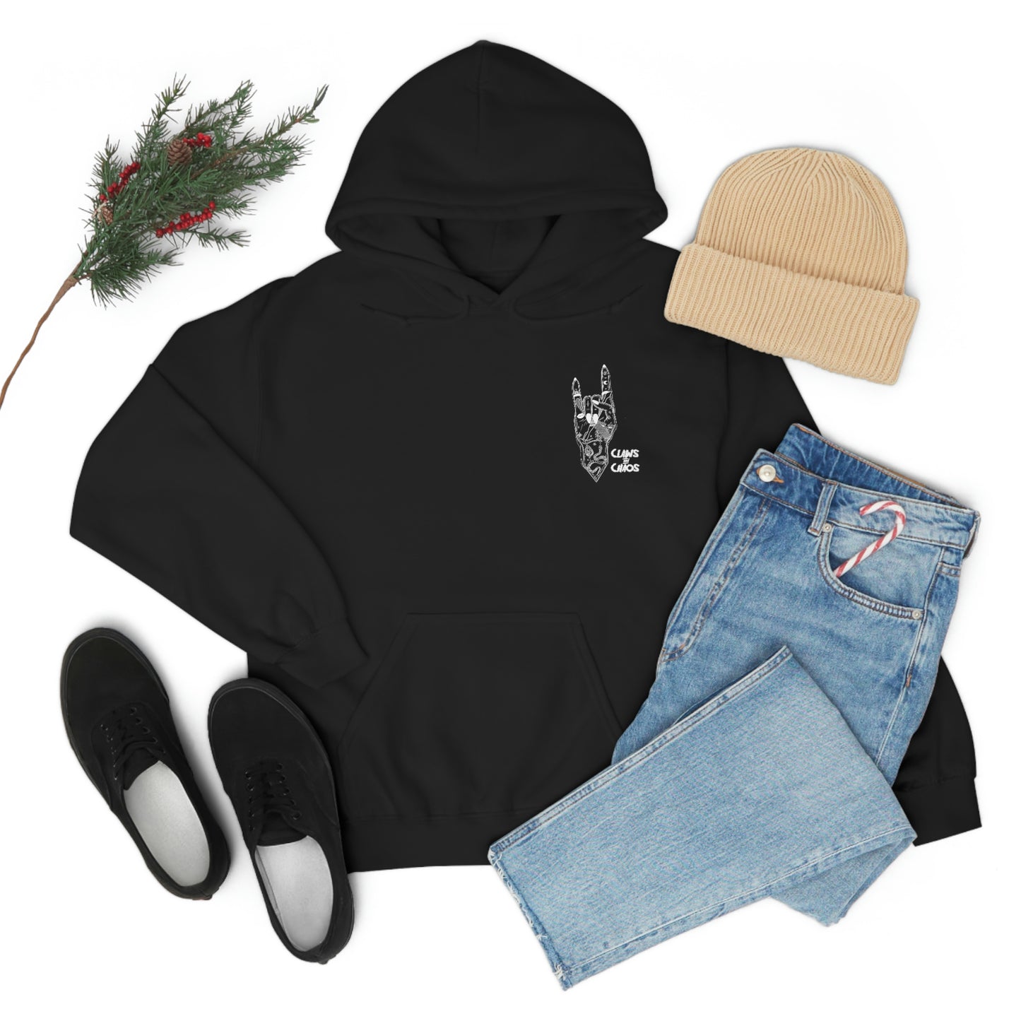 Claws and Chaos Nice Nails Hooded Sweatshirt