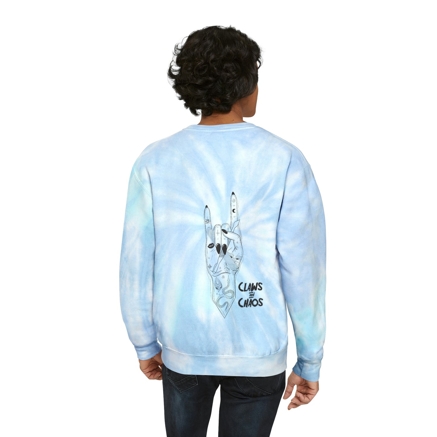 Tie-Dye Claws and Chaos Sweatshirt