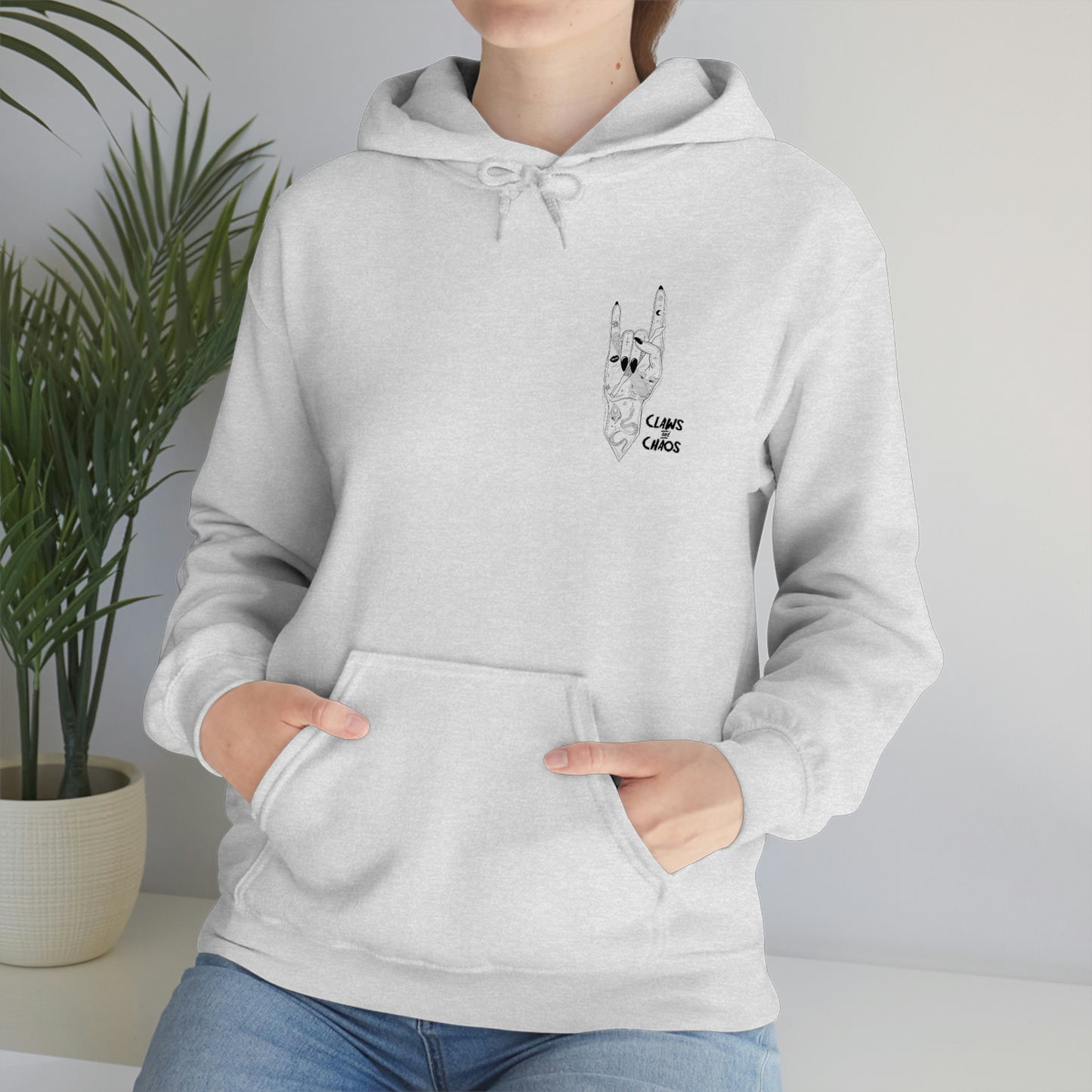 Claws and Chaos Nice Nails Hooded Sweatshirt