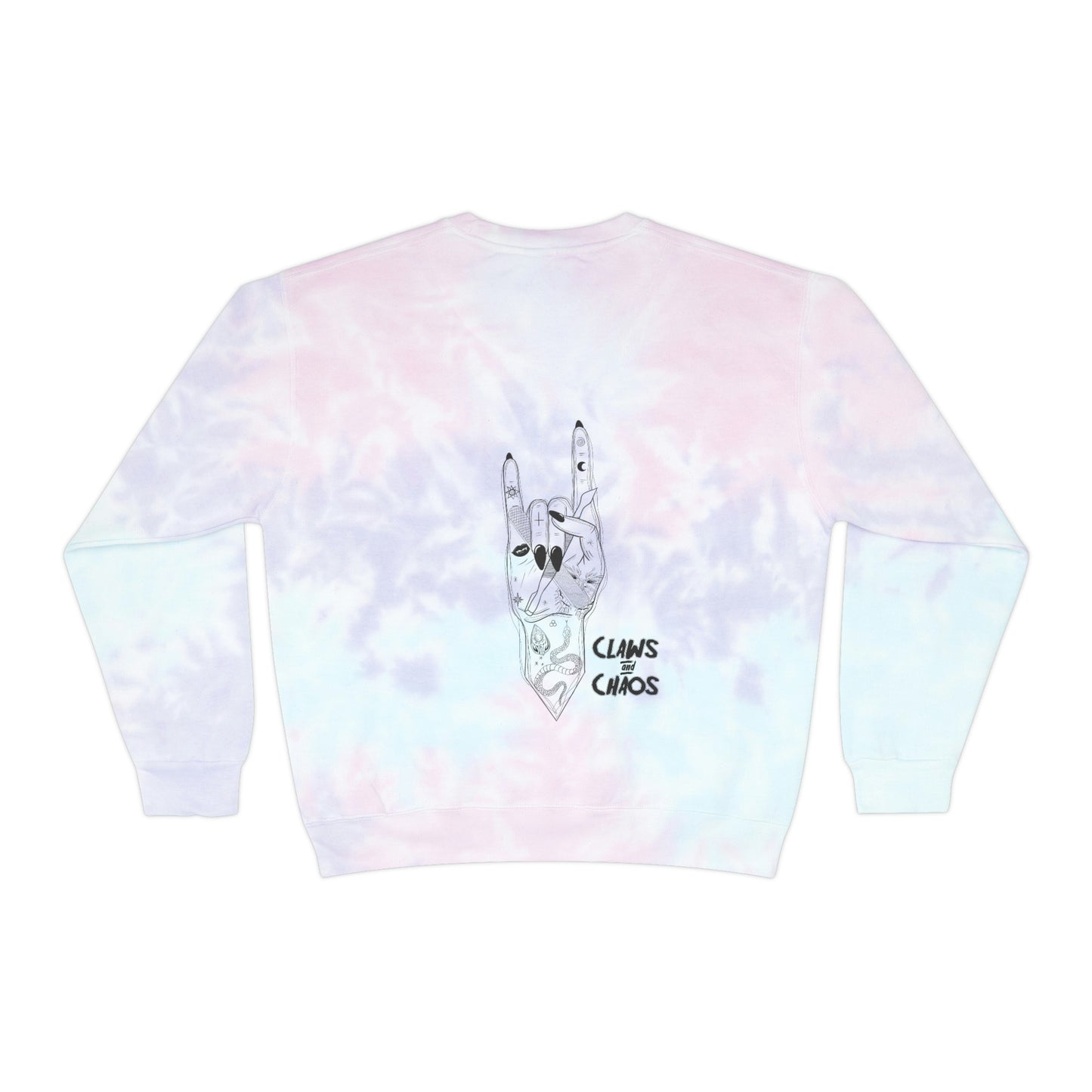 Tie-Dye Claws and Chaos Sweatshirt