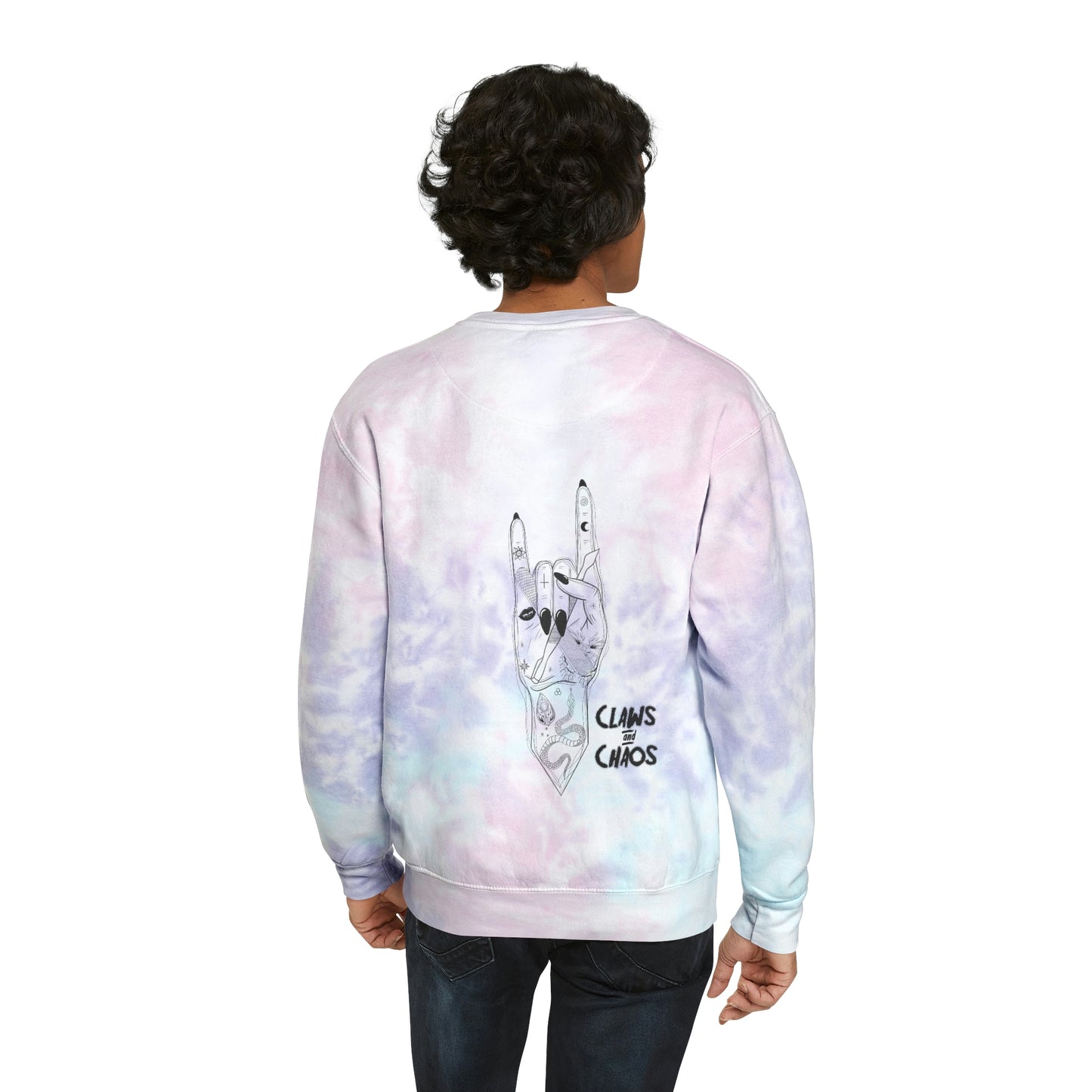 Tie-Dye Claws and Chaos Sweatshirt