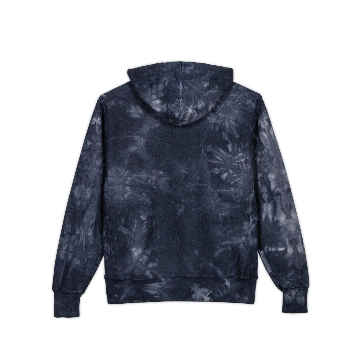 Tie-Dye Hoodie – Embroidered Black/Gray Champion Hoodie