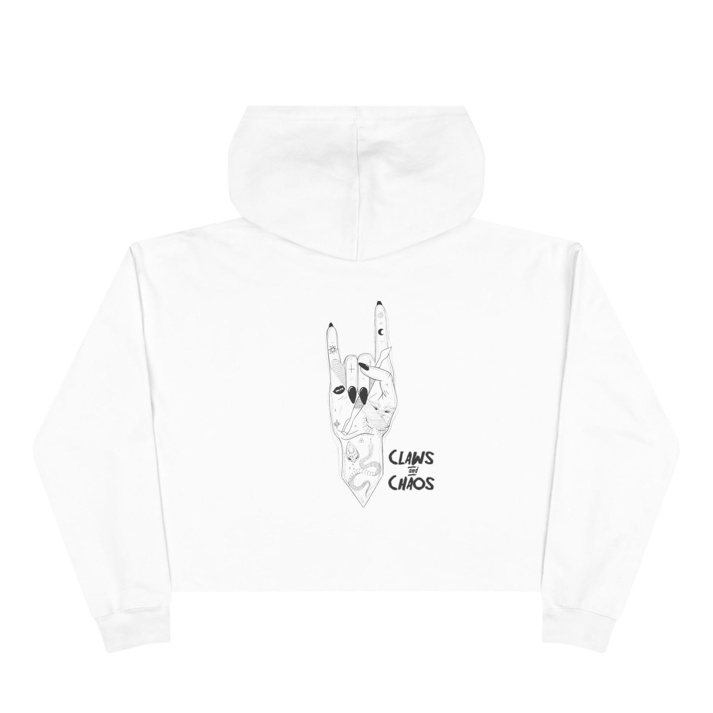 Chaos Claws Crop Hoodie
