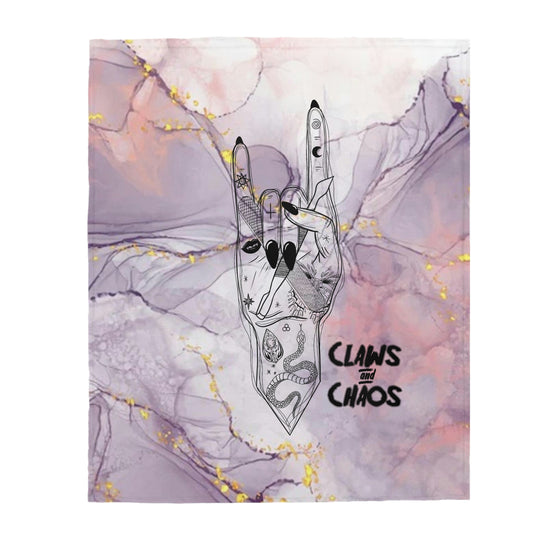 Claws and Chaos Plush Blanket